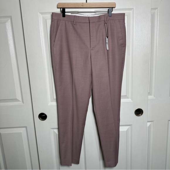 Express Pink Dress Pants with Tapered Leg - Picture 1 of 13
